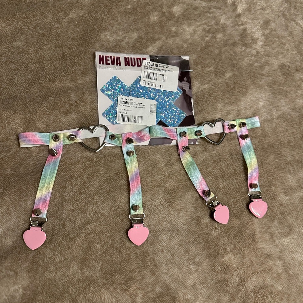 Colorful Heart garters